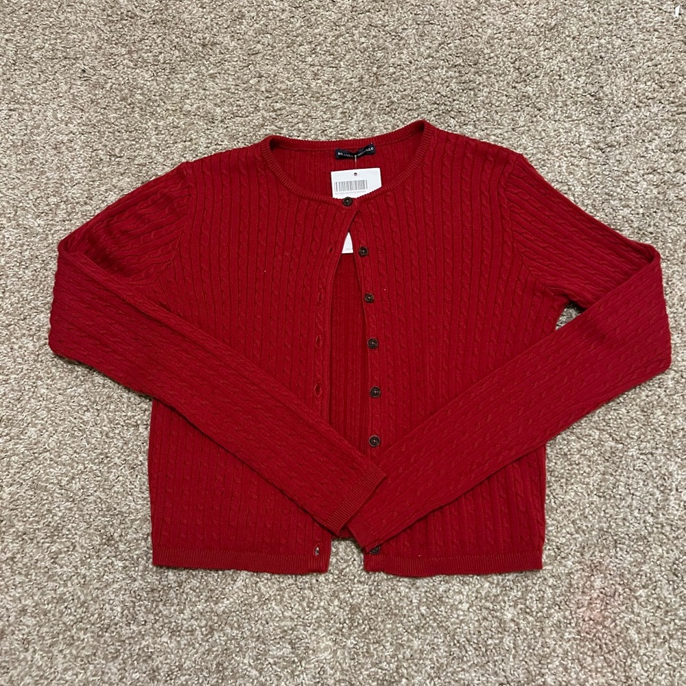 Brandy Melville Red Cardigan